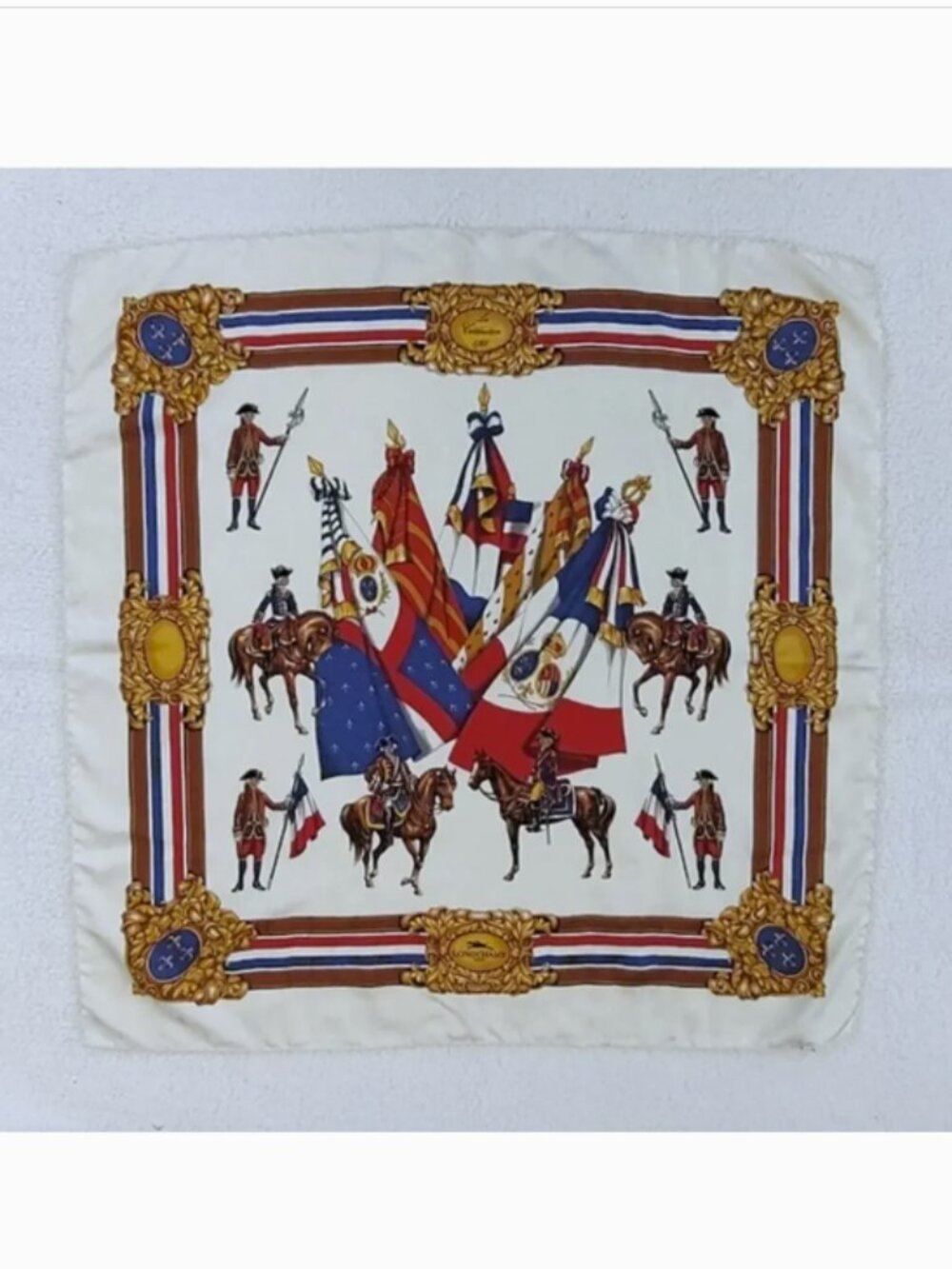 Longchamp  "La Celebration 1789" large silk scarf – French Revolution EUC